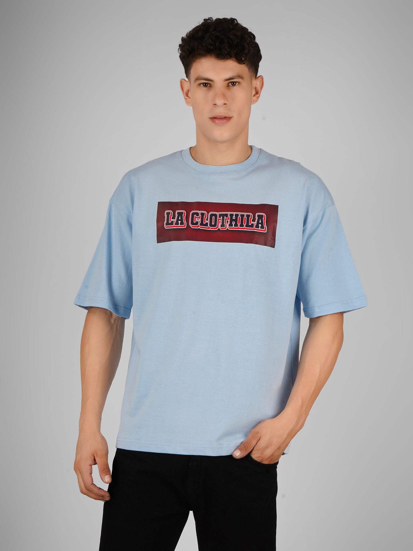 Sky Blue Oversized Tee