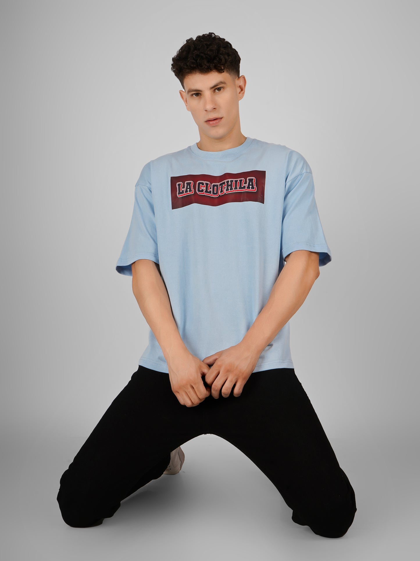 Sky Blue Oversized Tee