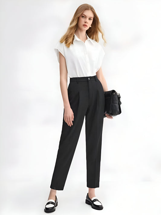 Korean Fit Black Pant For Women